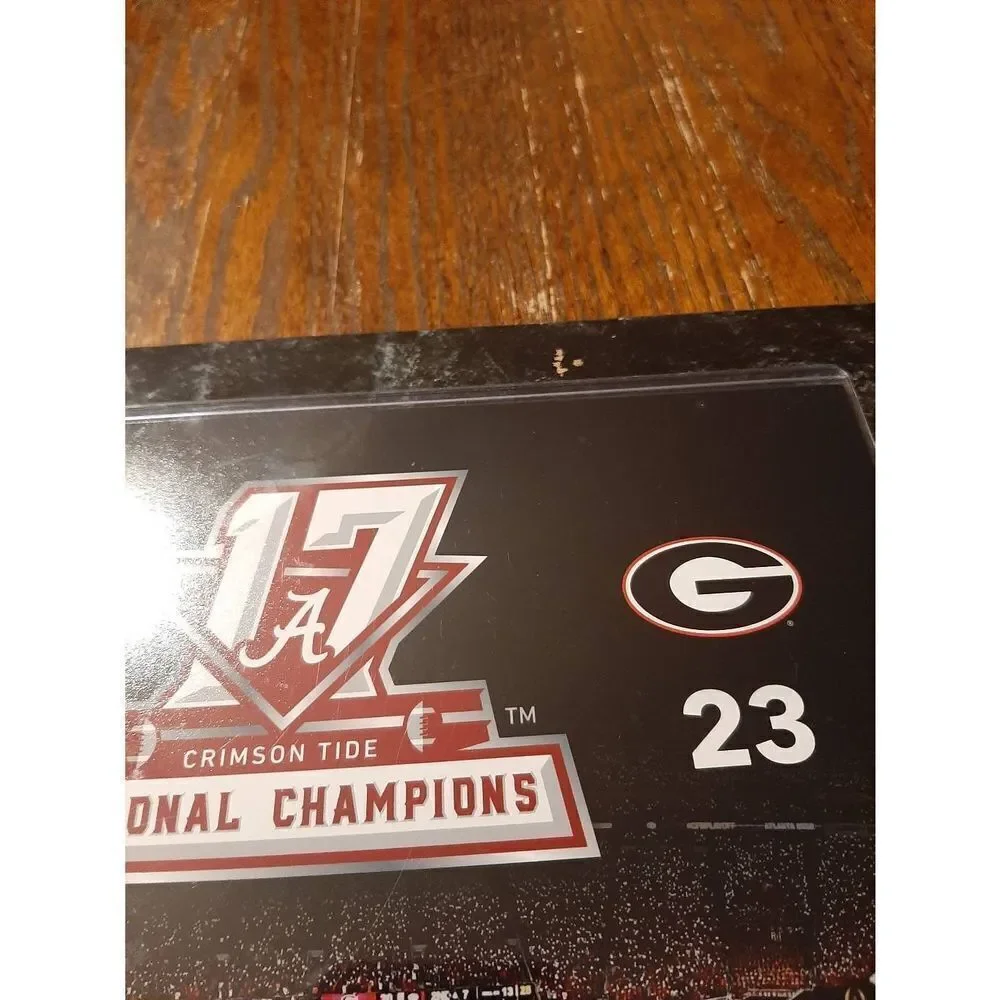 Alabama 26 Georgia 23 Commemorative Wall Hanging National Championship 2017/18